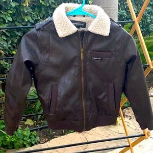 Members Only Kids Bomber Jacket with Cream Collar